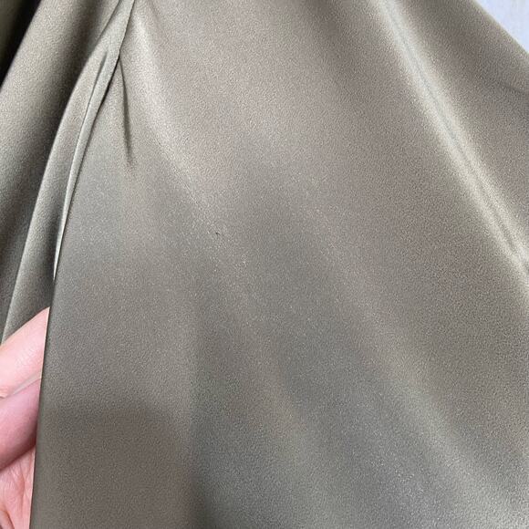 Jagger & Stone The Liv Dress Olive Green Satin Bustier Mini Boho Party Size 4 - Picture 13 of 15